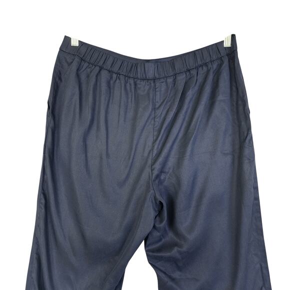 Banana Republic Factory Womens Pull On Taper Pants Size 14 Navy Blue Lightweight - Picture 5 of 12